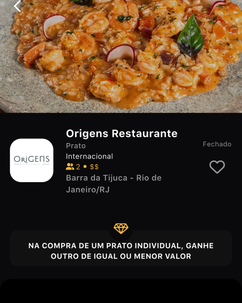 Origens Restaurante - Peça 2 e Pague1